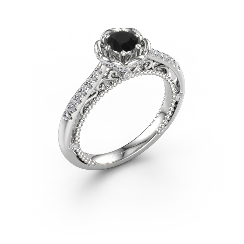 Immagine di Anello di fidanzamento Abbey 585 oro bianco Diamante nero 0.642 crt