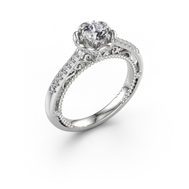 Bild av Förlovningsring Abbey 585 vitt guld Diamant 0.682 crt