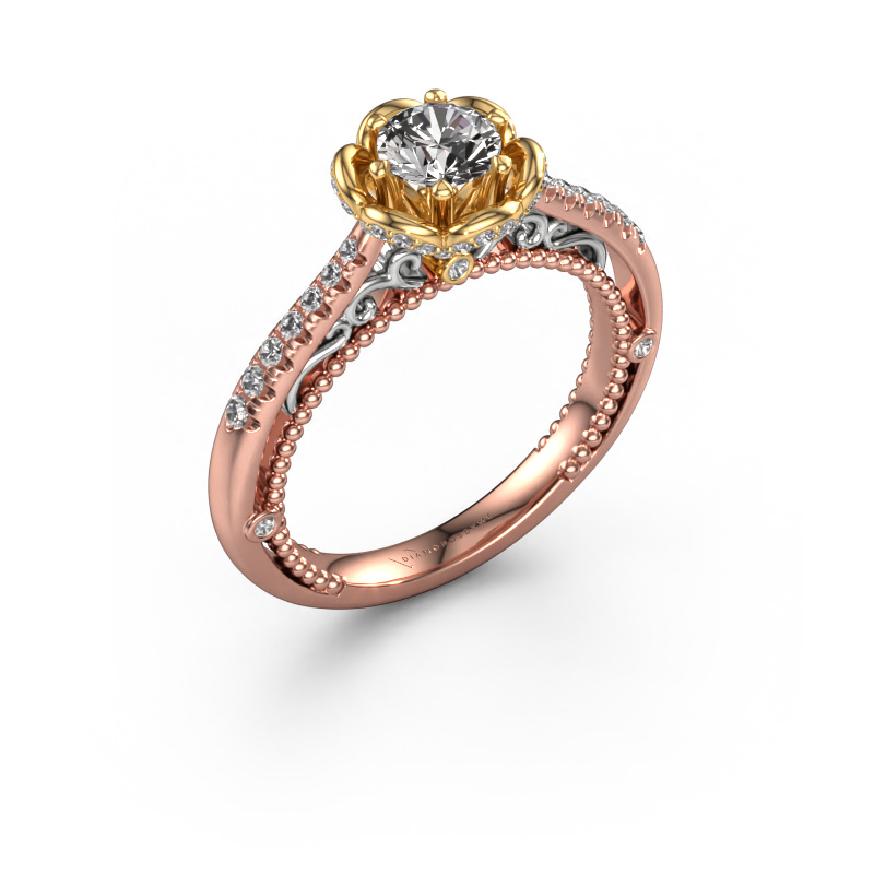 Image of Engagement ring Abbey 585 rose gold Diamond 0.782 crt