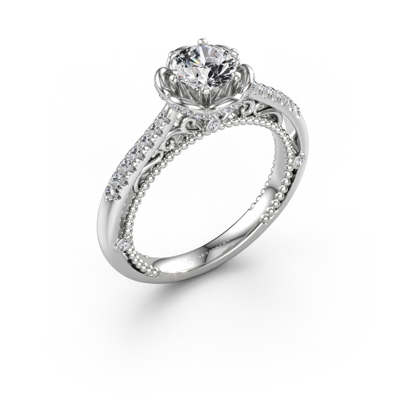 Bild av Förlovningsring Abbey 585 vitt guld Diamant 0.982 crt
