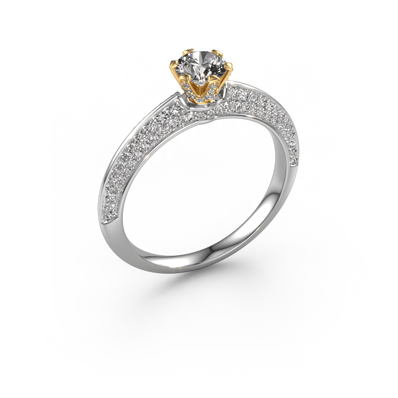 Image of Engagement ring Abby 585 white gold Diamond 0.904 crt