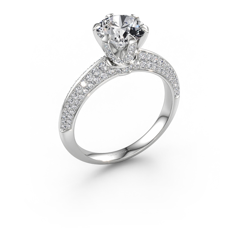 Immagine di Anello di fidanzamento Abby 950 platino Diamante lab grown 2.148 crt