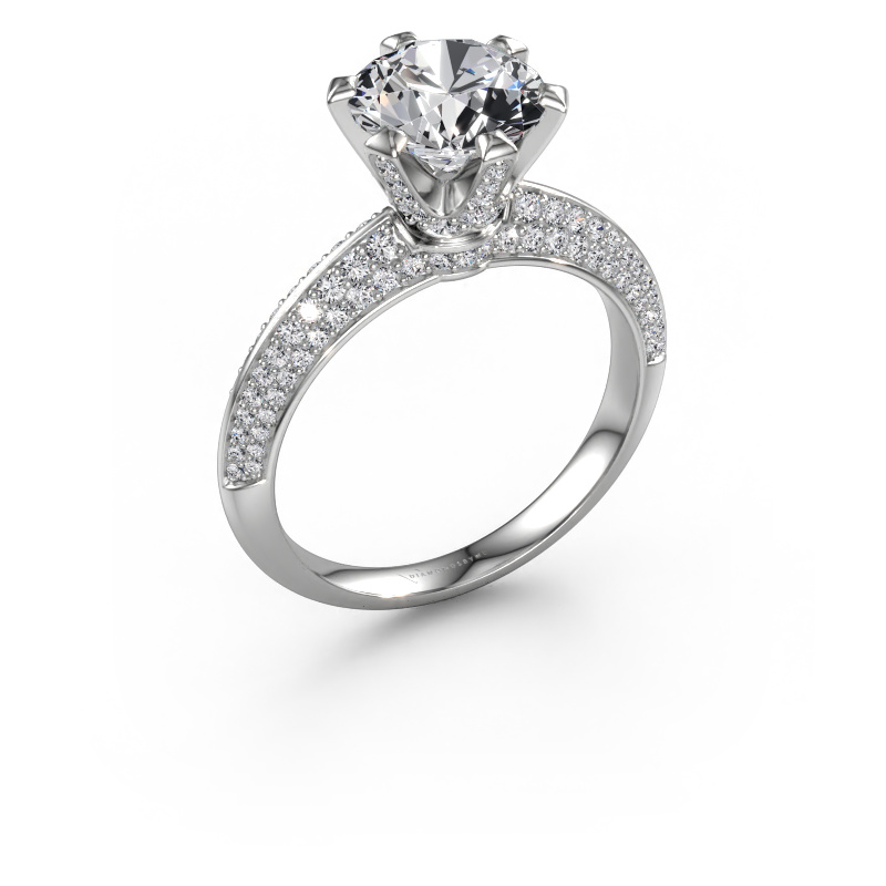 Image of Engagement ring Abby 950 platinum Diamond 2.701 crt