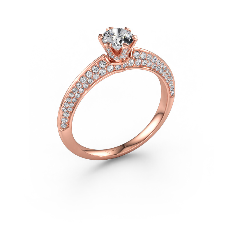 Immagine di Anello di fidanzamento Abby 585 oro rosa Diamante 0.990 crt