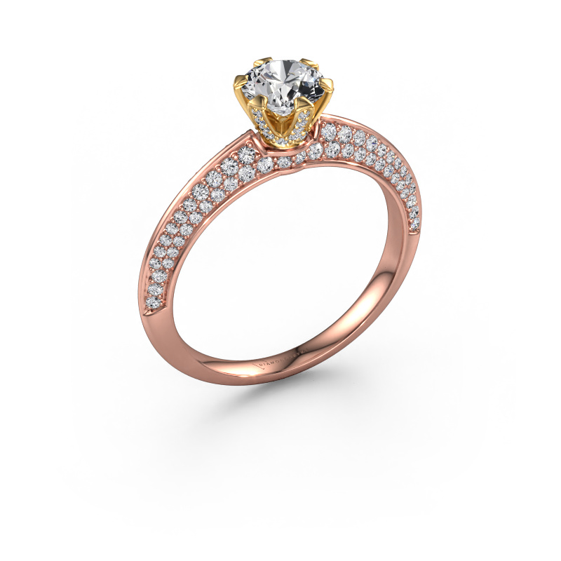 Bild von Verlobungsring Abby 585 Roségold Lab-grown Diamant 1.119 crt