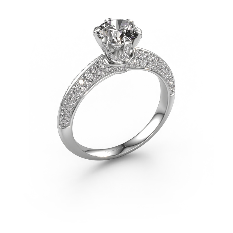 Image of Engagement ring Abby 950 platinum Lab-grown diamond 1.65 crt