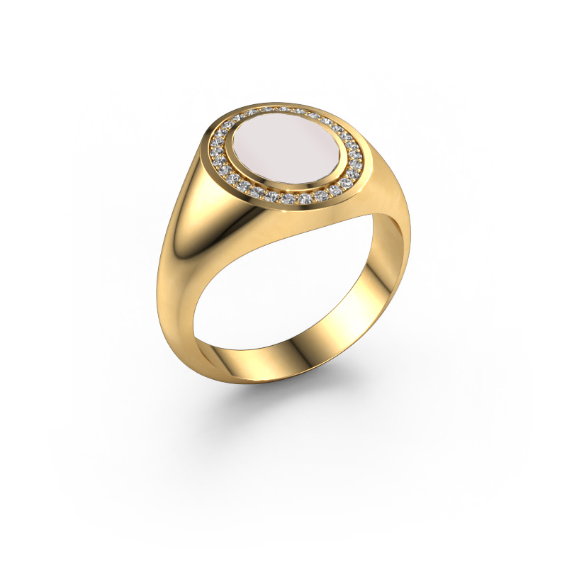 Image of Pinky ring Adam 1 585 gold Red sardonyx 10x8 mm