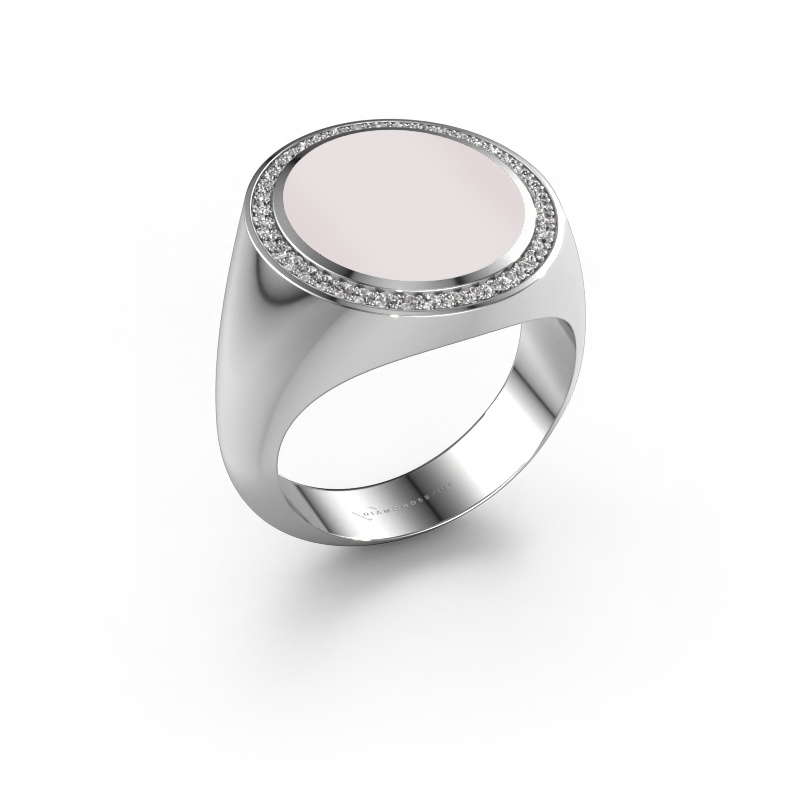 Image of Signet ring Adam 5 950 platinum Red sardonyx 15x13 mm