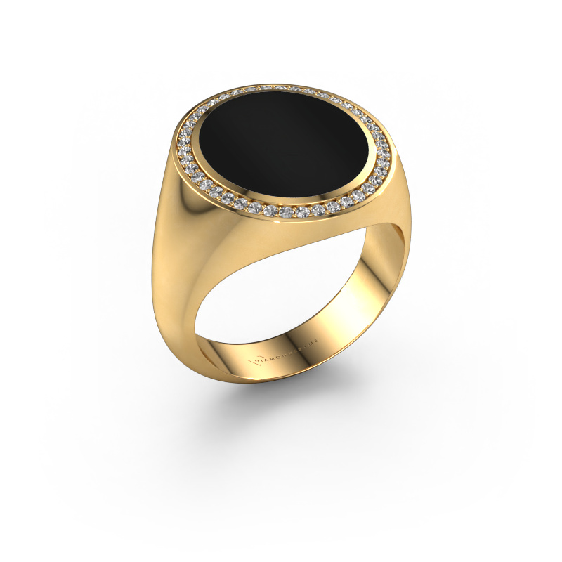 Bild von Siegelring Adam 5 585 Gold Onyx 15x13 mm