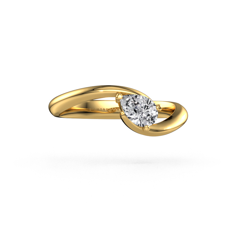 Image of Engagement ring Aida PER 585 gold Lab-grown diamond 0.45 crt