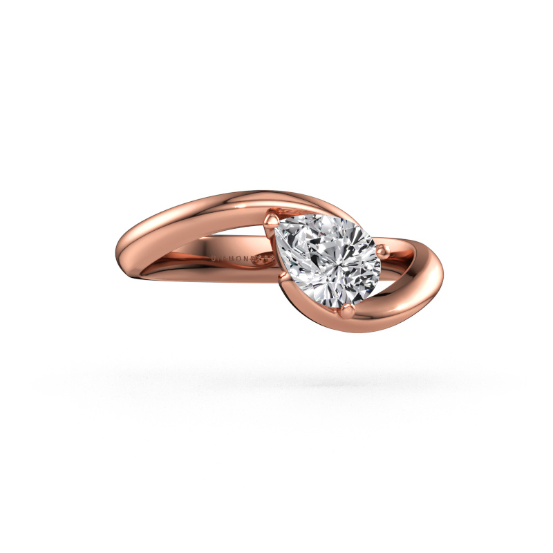 Immagine di Anello di fidanzamento Aida PER 585 oro rosa Diamante lab grown 0.65 crt