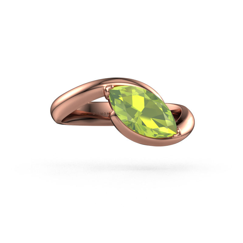 Bild von Verlobungsring Aida MRQ 585 Roségold Peridot 11x5.5 mm