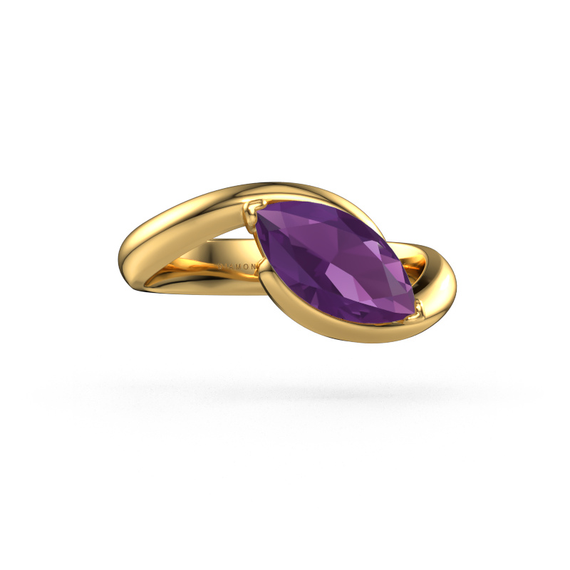 Bild von Verlobungsring Aida MRQ 585 Gold Amethyst 11x5.5 mm