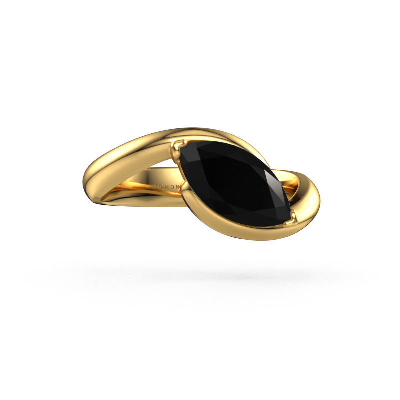 Bild von Verlobungsring Aida MRQ 585 Gold Schwarz Diamant 1.50 crt
