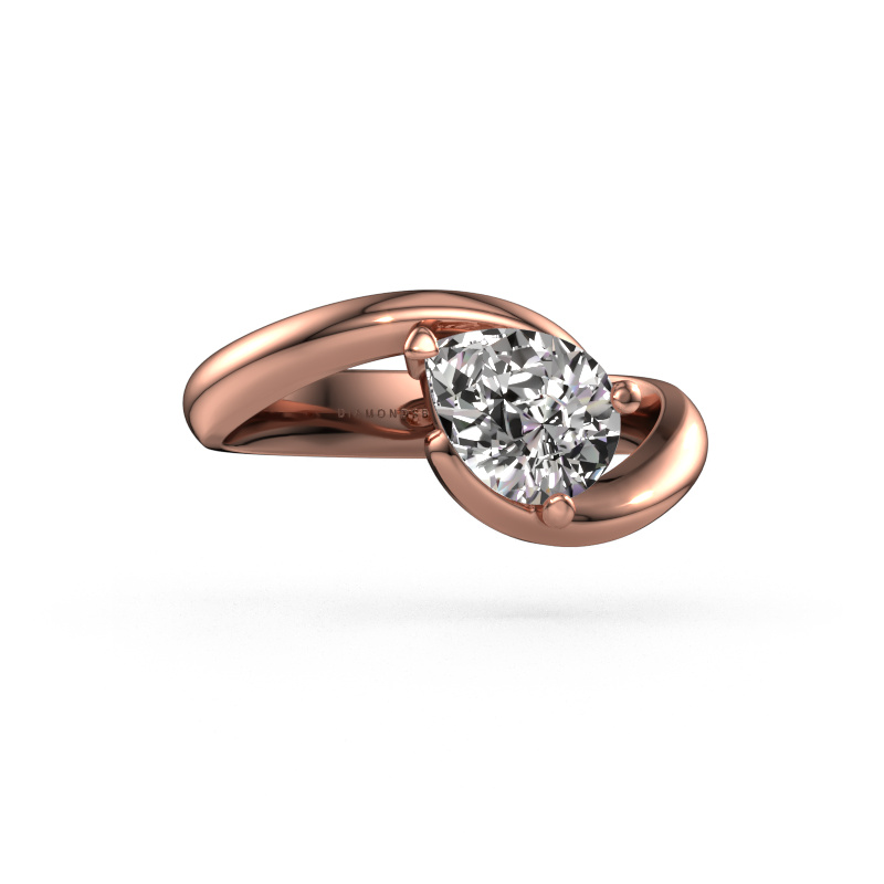 Image of Engagement ring Aida PER 585 rose gold Diamond 1.00 crt