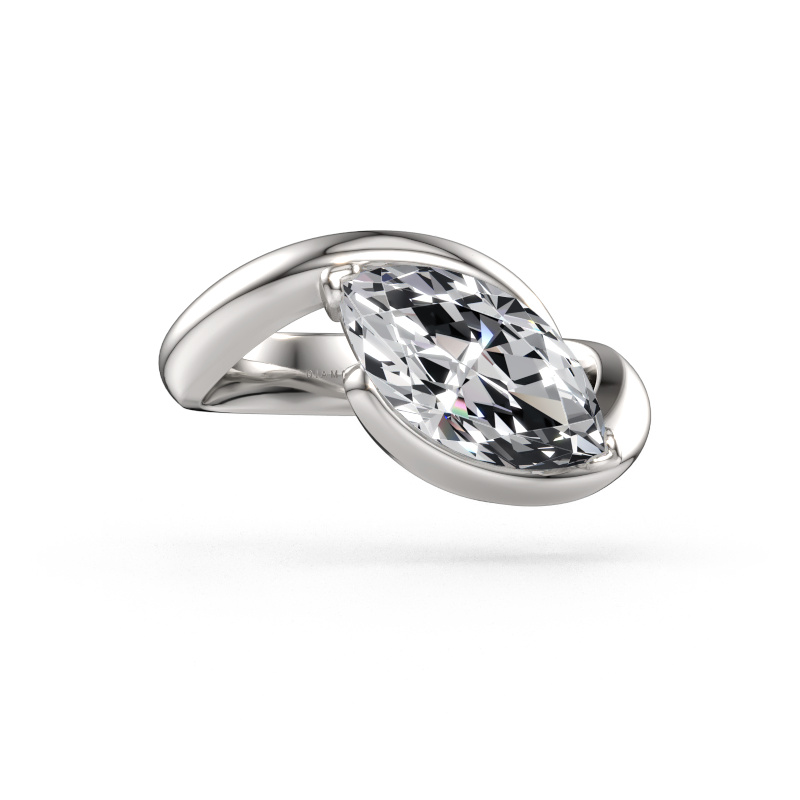 Bild av Förlovningsring Aida MRQ 950 platina Diamant 2.00 crt