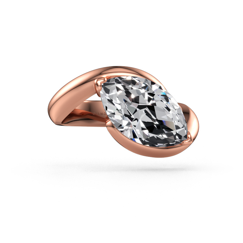Immagine di Anello di fidanzamento Aida MRQ 585 oro rosa Diamante 3.00 crt