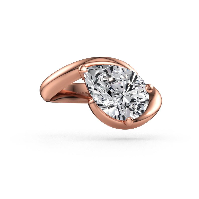 Immagine di Anello di fidanzamento Aida PER 585 oro rosa Diamante 3.00 crt