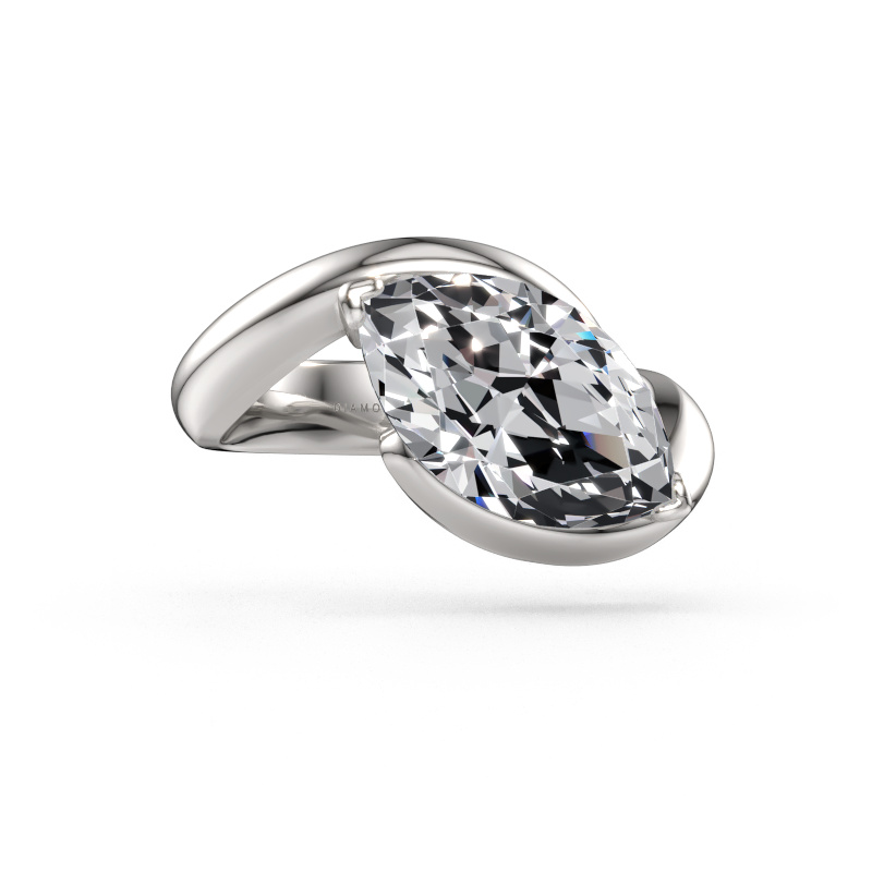 Immagine di Anello di fidanzamento Aida MRQ 950 platino Diamante 3.00 crt
