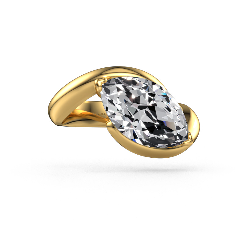 Image of Engagement ring Aida MRQ 585 gold Lab grown diamond 3.00 crt