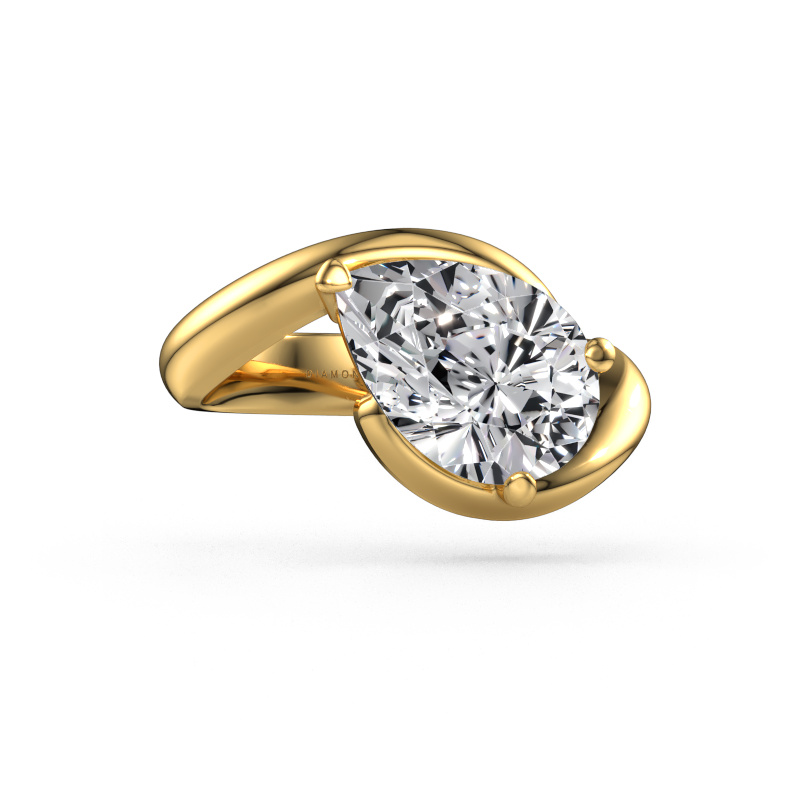 Image of Engagement ring Aida PER 585 gold Lab grown diamond 3.00 crt