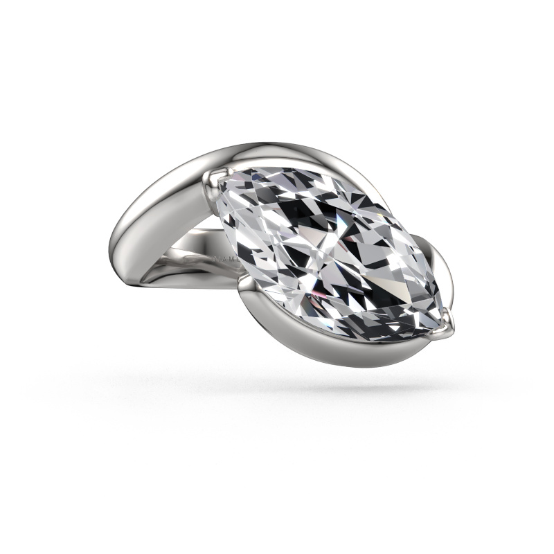 Bild von Verlobungsring Aida MRQ 950 Platin Lab-grown Diamant 3.86 crt