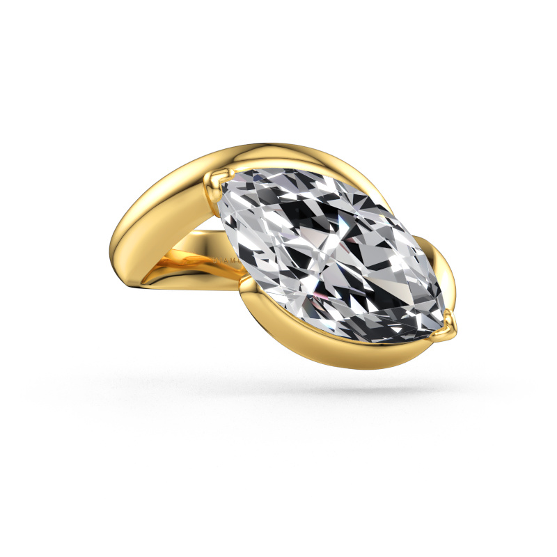 Immagine di Anello di fidanzamento Aida MRQ 585 oro Diamante lab grown 3.86 crt