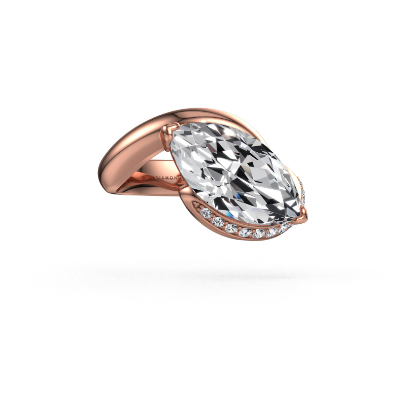 Bild von Verlobungsring Aida MRQ side 585 Roségold Lab-grown Diamant 4.043 crt