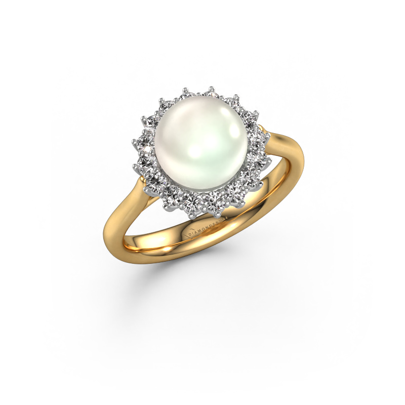 Image of Ring Akiko 585 gold White pearl 8 mm