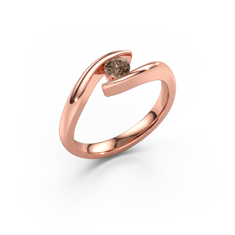 Image de Bague de fiançailles Alaina 585 or rose Diamant brun 0.25 crt