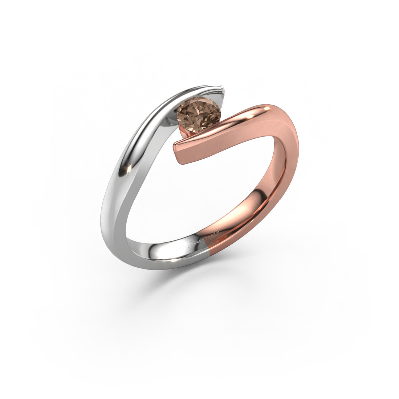 Bild von Verlobungsring Alaina 585 Roségold Braun Diamant 0.25 crt