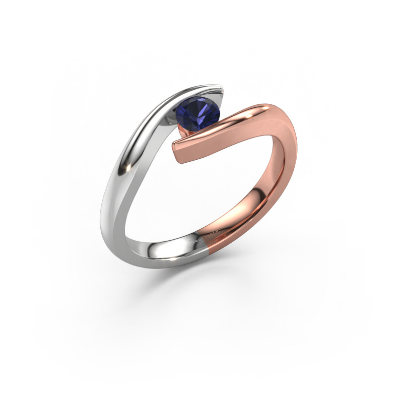 Image of Engagement ring Alaina 585 rose gold Sapphire 4 mm