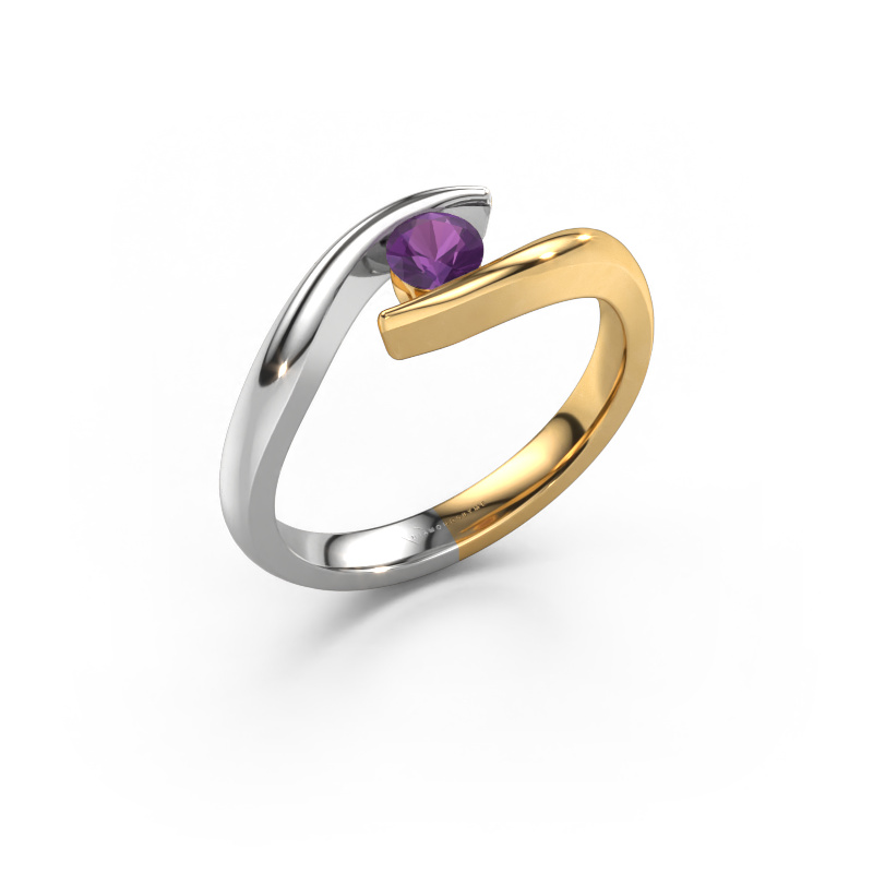 Bild von Verlobungsring Alaina 585 Gold Amethyst 4 mm