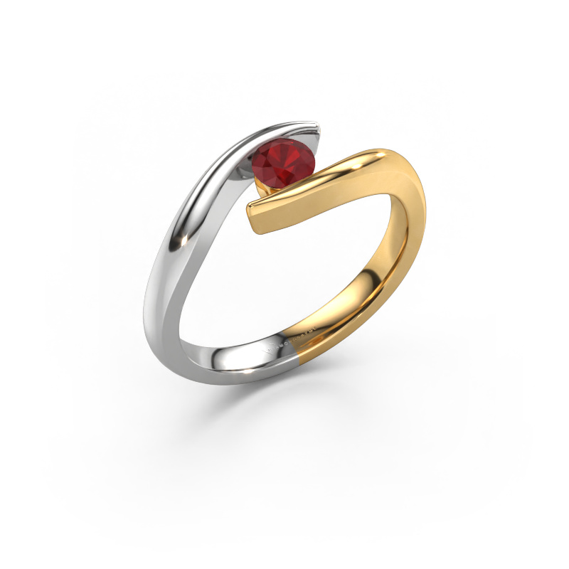 Image of Engagement ring Alaina 585 gold Ruby 4 mm