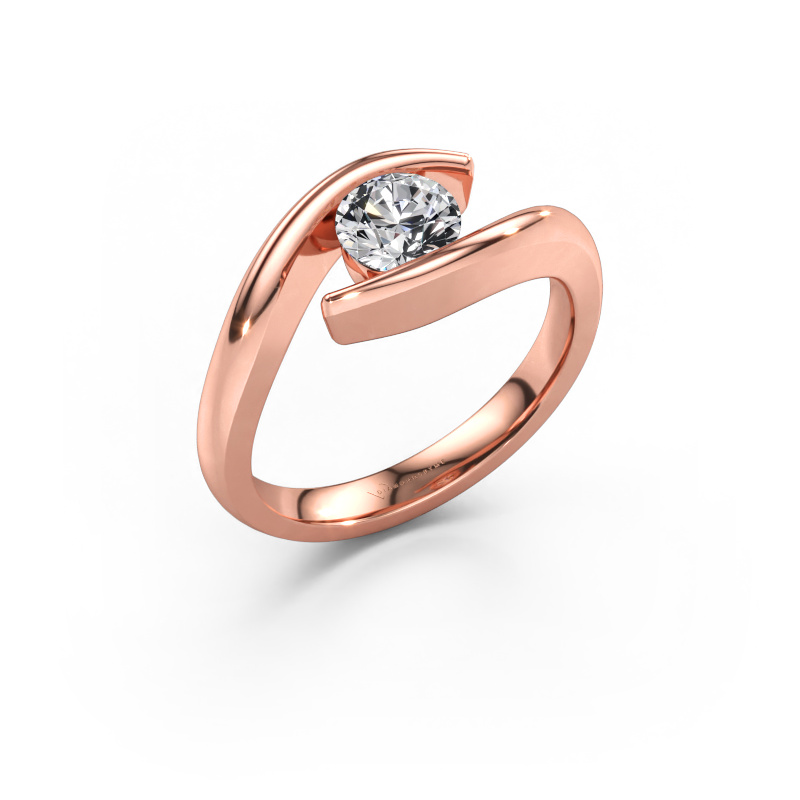 Bild av Förlovningsring Alaina 585 roséguld Labbodlad diamant 0.70 crt