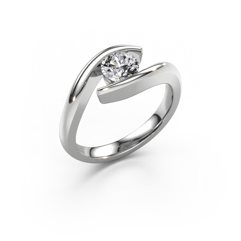 Image de Bague de fiançailles Alaina 950 platine Diamant 0.70 crt