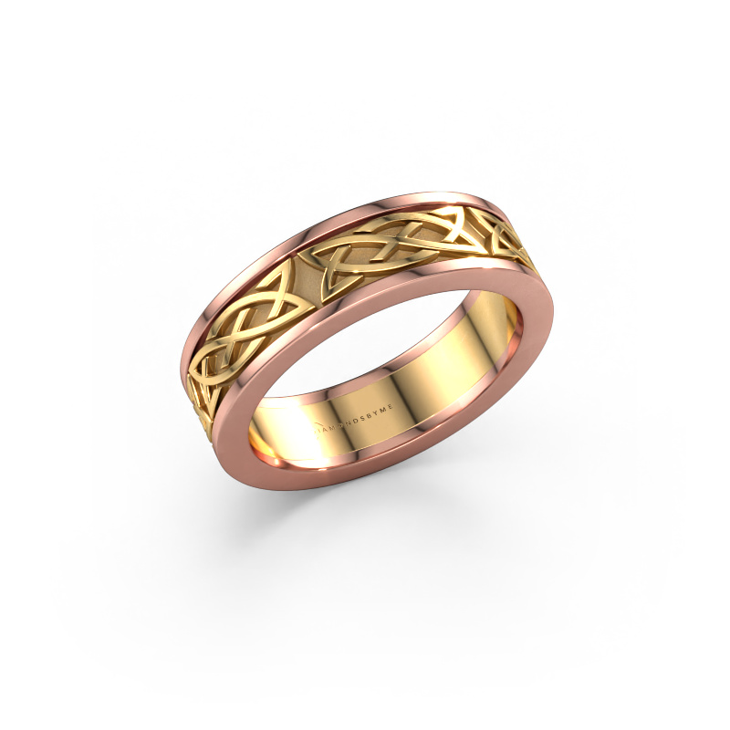 Image of Men's ring Alec 585 rose gold