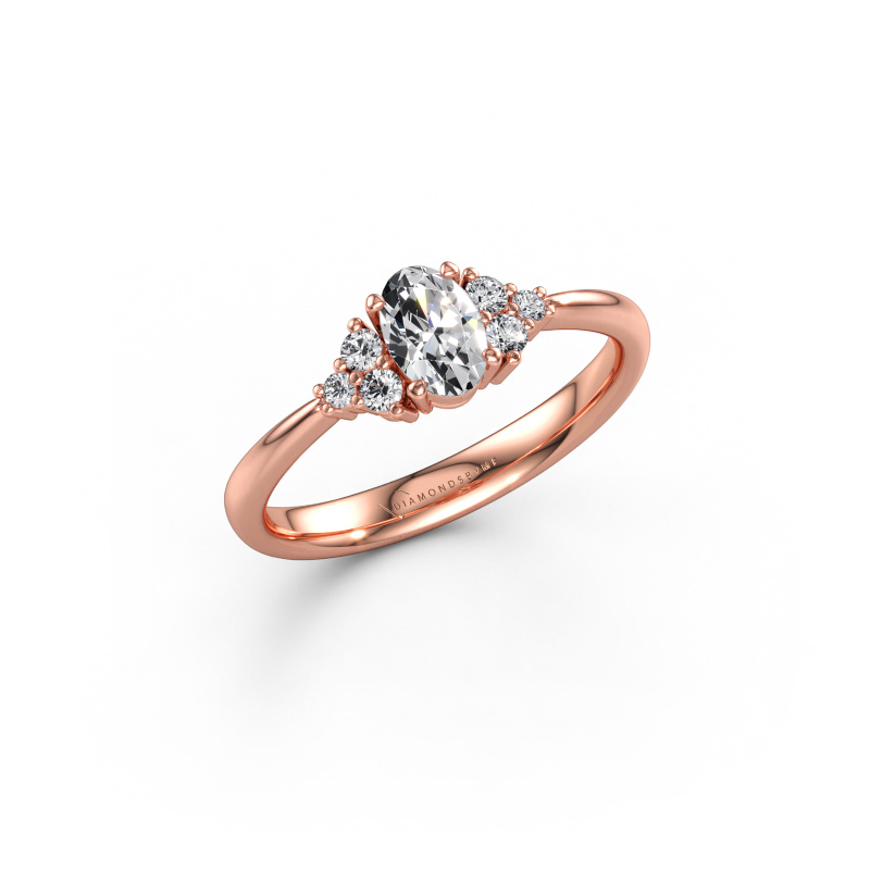 Immagine di Anello di fidanzamento Aleida OVL 1 585 oro rosa Diamante 0.53 crt