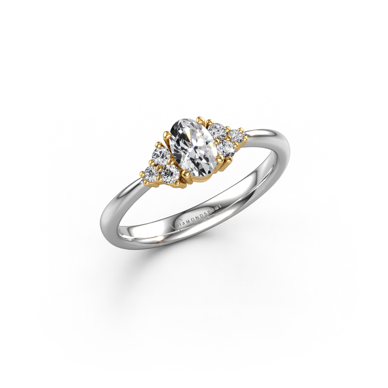Bild von Verlobungsring Aleida OVL 1 585 Weißgold Diamant 0.53 crt