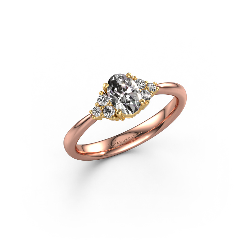 Image of Engagement ring Aleida OVL 1 585 rose gold Diamond 0.73 crt