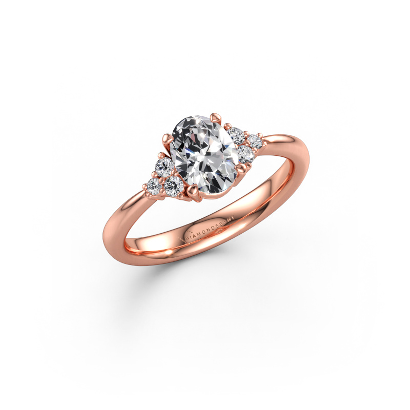 Immagine di Anello di fidanzamento Aleida OVL 1 585 oro rosa Diamante 0.93 crt