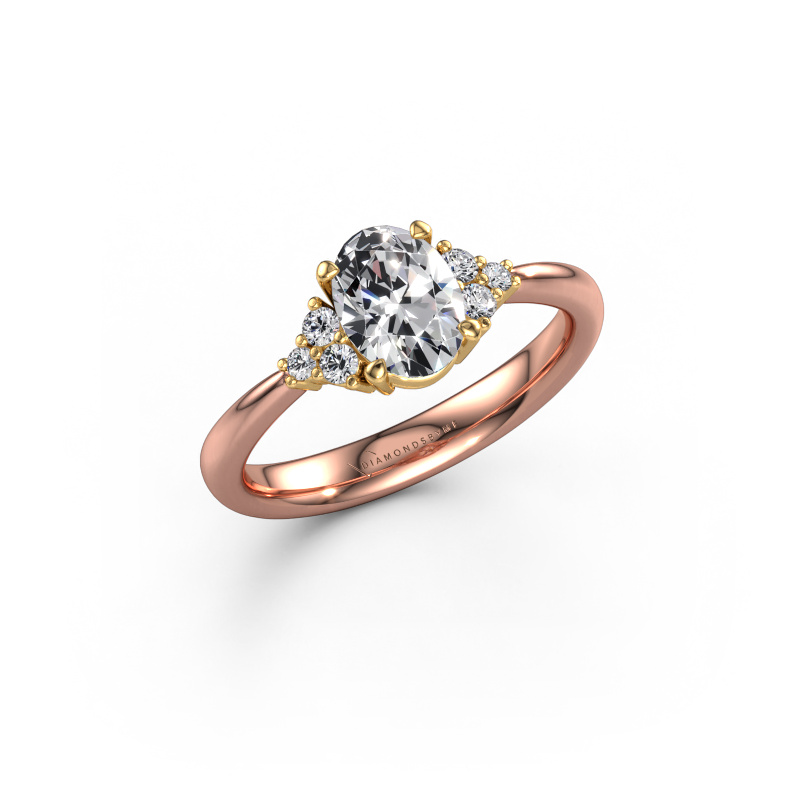 Image of Engagement ring Aleida OVL 1 585 rose gold Diamond 0.93 crt