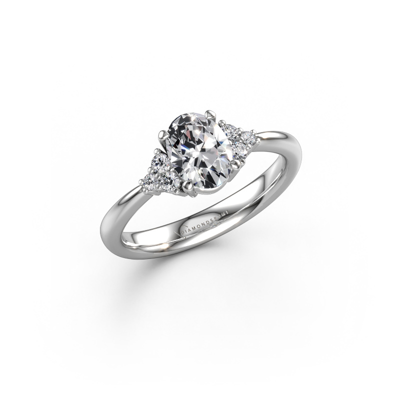 Image of Engagement ring Aleida OVL 1 950 platinum Diamond 0.93 crt