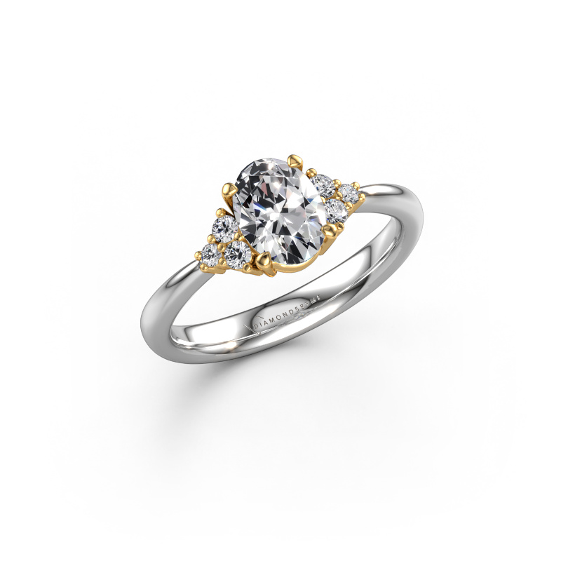 Bild von Verlobungsring Aleida OVL 1 585 Weißgold Diamant 0.93 crt