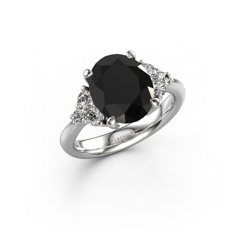 Bild von Verlobungsring Aleida OVL 1 950 Platin Schwarz Diamant 2.396 crt