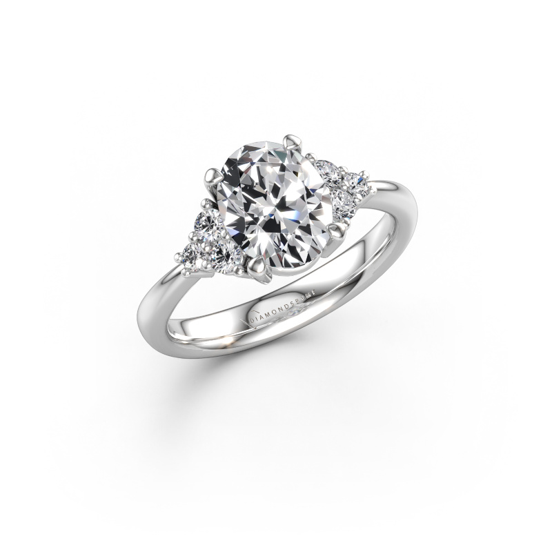 Immagine di Anello di fidanzamento Aleida OVL 1 950 platino Diamante 2.98 crt