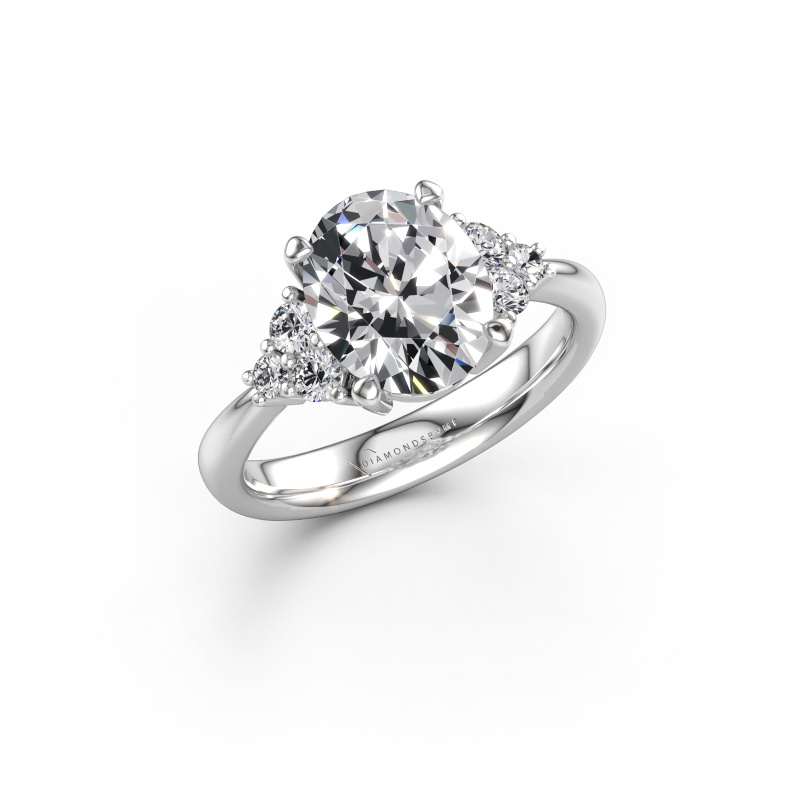 Immagine di Anello di fidanzamento Aleida OVL 1 950 platino Diamante lab grown 4.26 crt