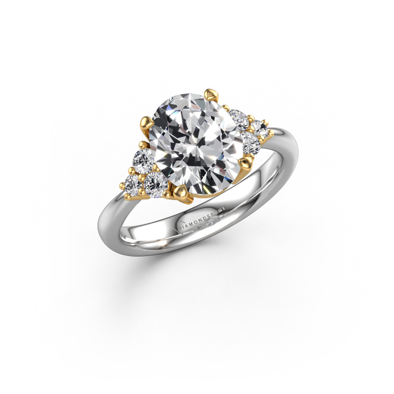 Bild von Verlobungsring Aleida OVL 1 585 Weißgold Lab-grown Diamant 4.26 crt