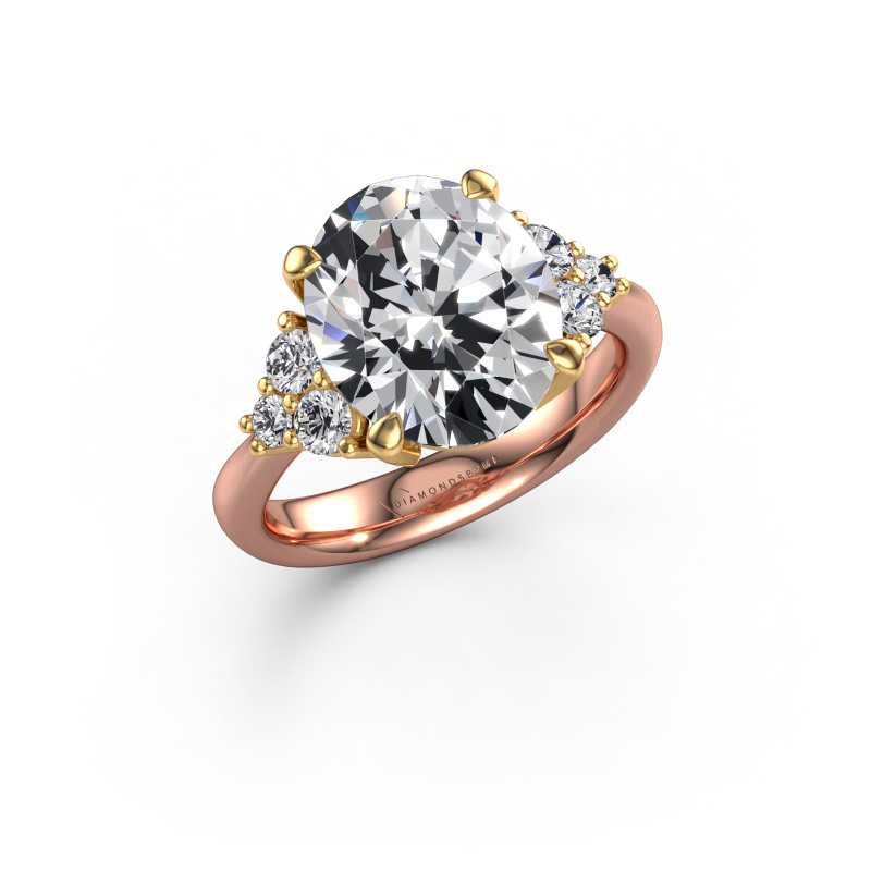 Bild von Verlobungsring Aleida OVL 1 585 Roségold Lab-grown Diamant 5.46 crt