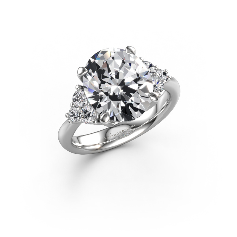 Bild von Verlobungsring Aleida OVL 1 950 Platin Lab-grown Diamant 5.46 crt